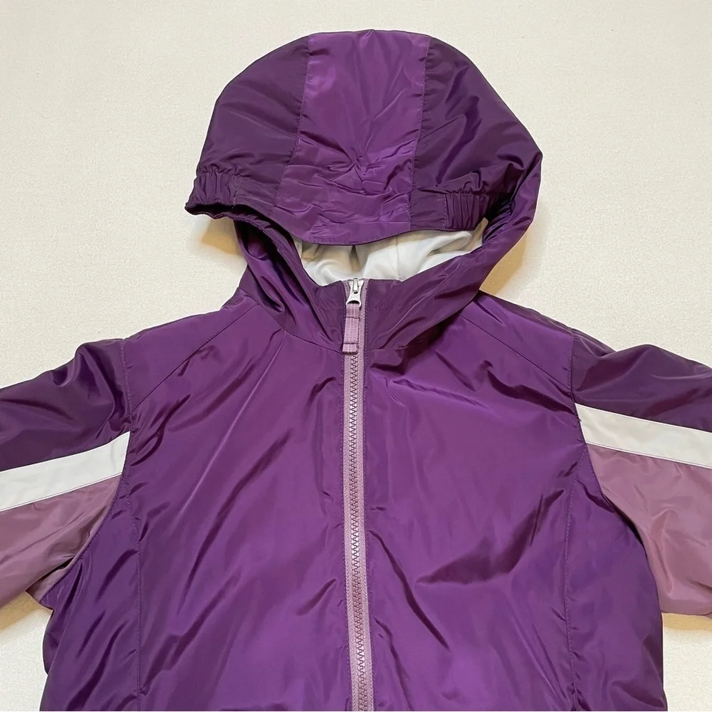 Lands End purple hooded jacket sz medium 10 - 12